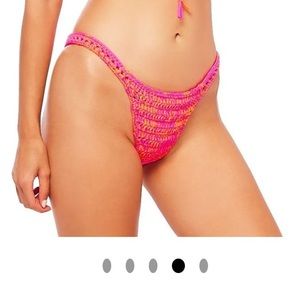 JMP The Label Pink Mirage Pink Crochet Bikini Bottom